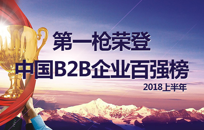 第一枪荣登中国B2B行业百强榜